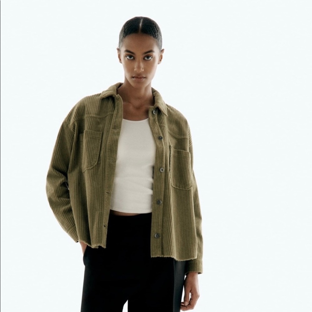 Zara short corduroy over shirt